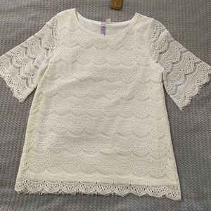 NWT Francesca’s Lace Top